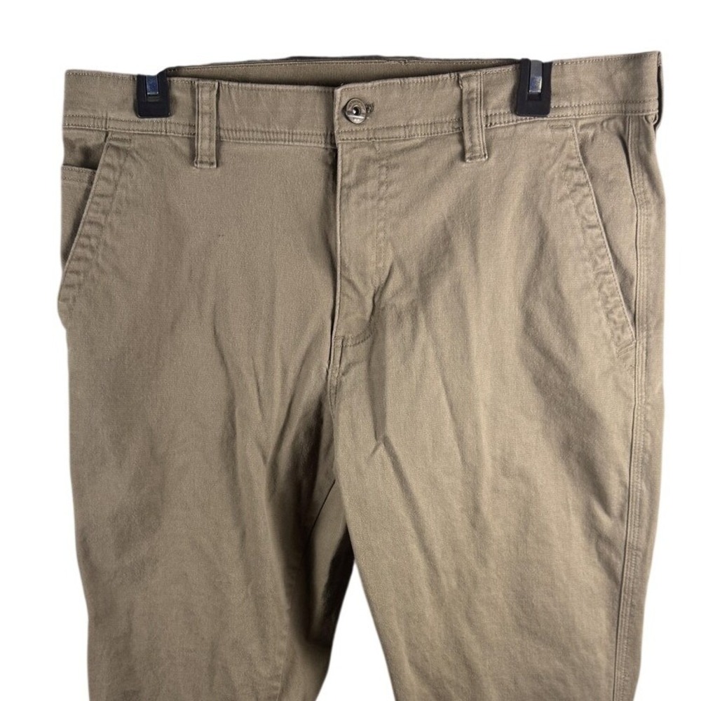 Weatherproof Pants Mens 34x32 Brown Stretch Canvas Chino Outdoor Casual